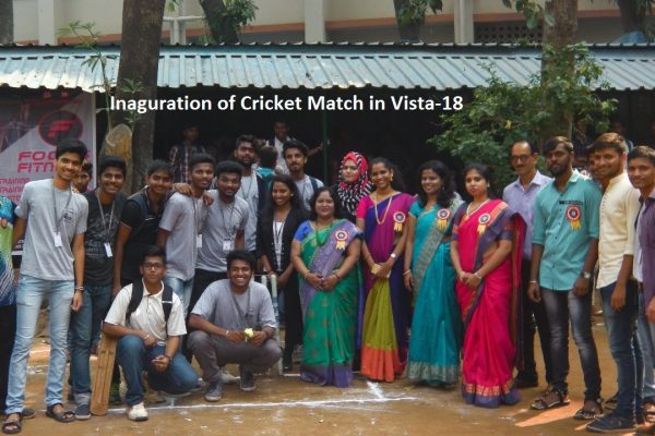 Inaguration of Cricket Match in Vista-18